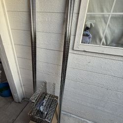 2 - 5 Tier Bottles Metal Shelving 6 Feet High