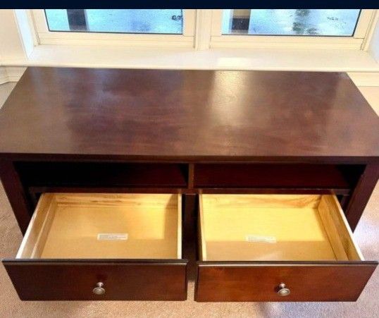 Free Delivery Pottery Barn Media Stand With Storage