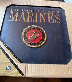 USMC leather scrapbook  Brand new