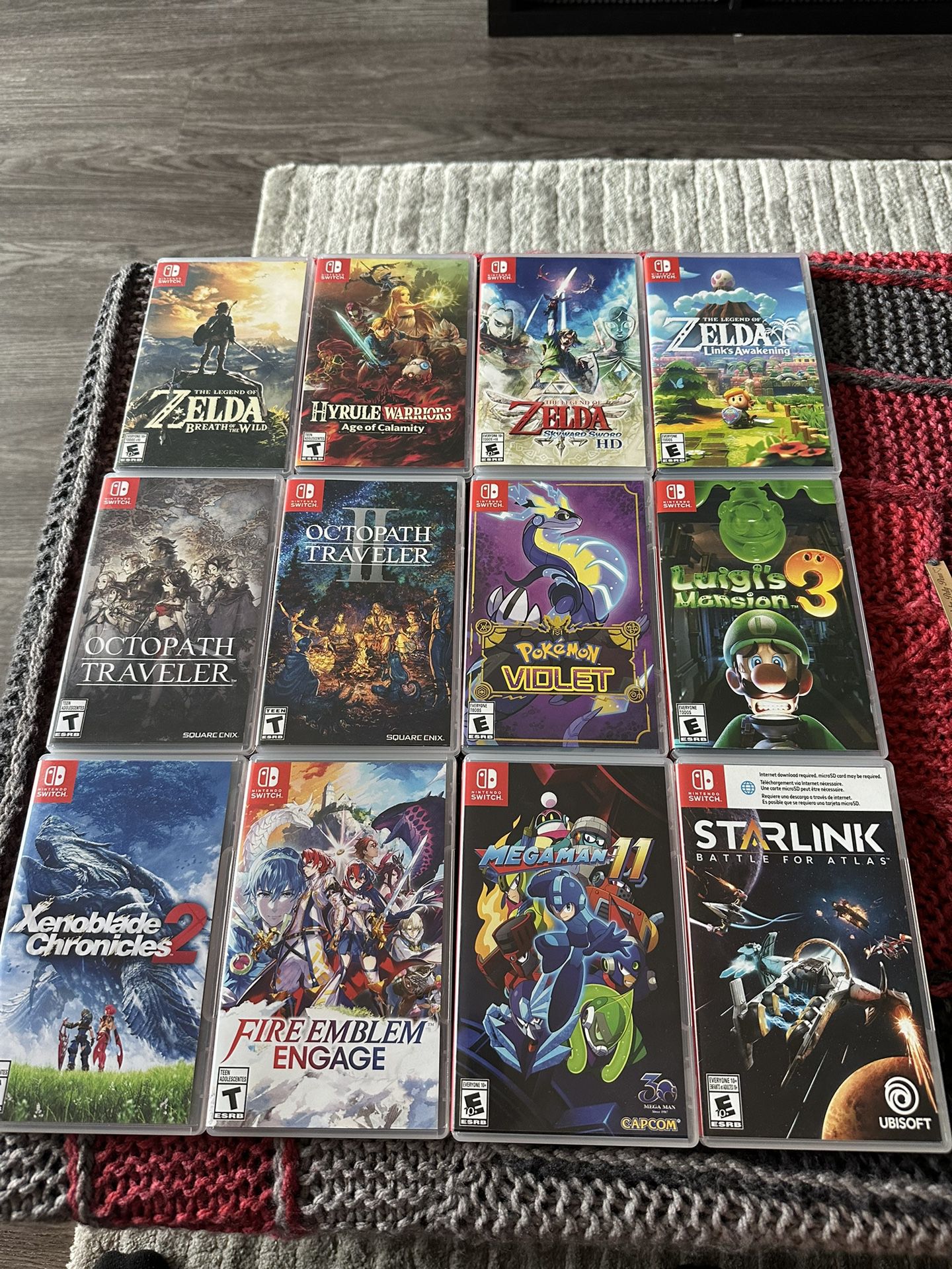 Bundle 12 Nintendo Switch Games including Zelda, Pokémon, Luigi’s Mansion - PRÉ OWNED