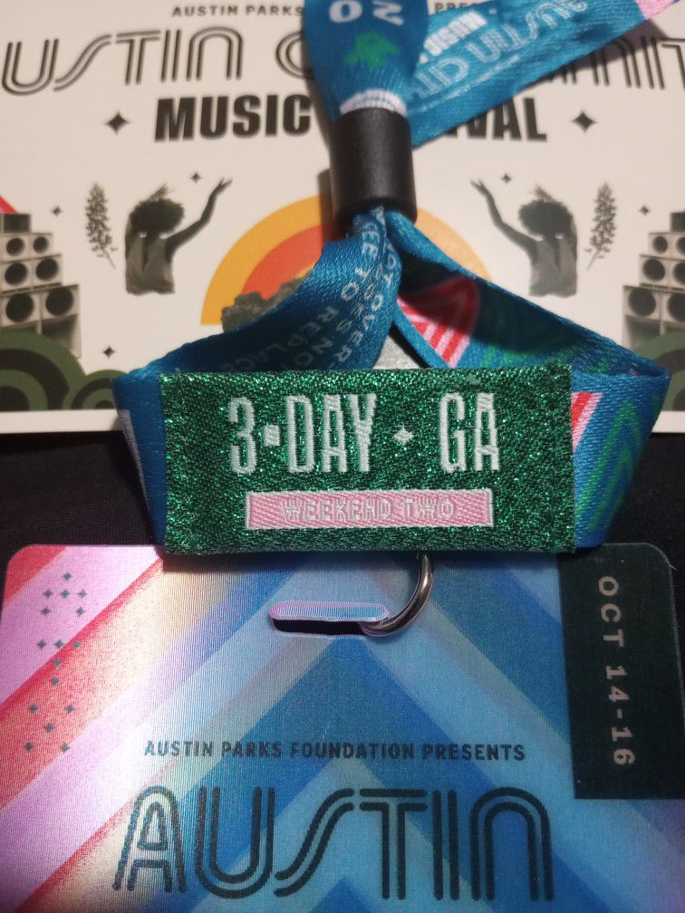 Austin City Limits 3 Day Pass Weekend Two 