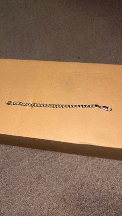 7 1/4 inch GLD silver bracelet