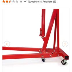 Engine Hoist 2 Ton (with Extra 8 Ton Jack) New