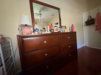 Dresser with mirror