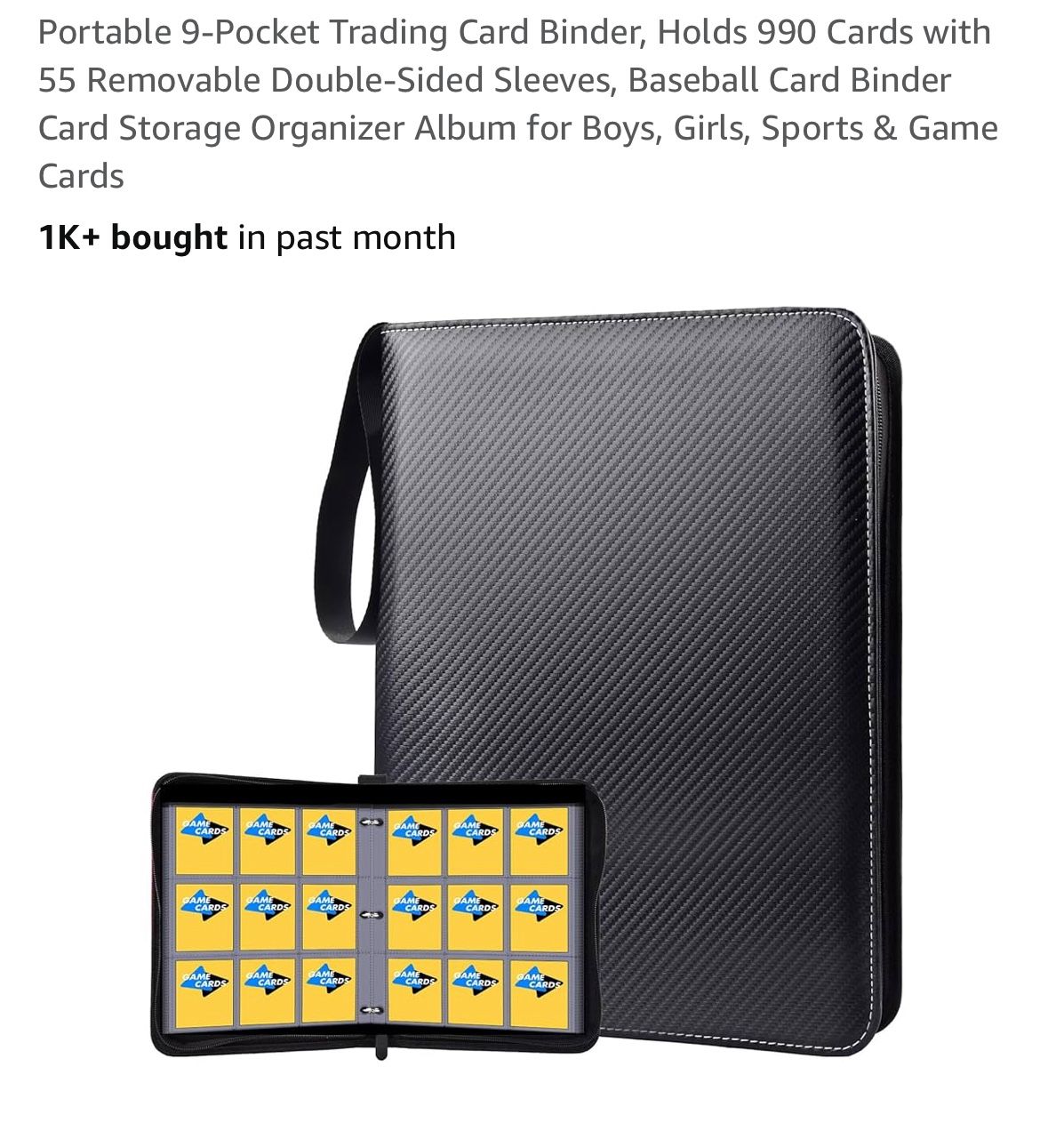 Portable Trading Card Binder