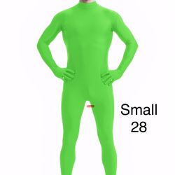 Green Adult Body Suit Unitard Zentai Small / Traje de Cuerpo Verde Adulto Chico