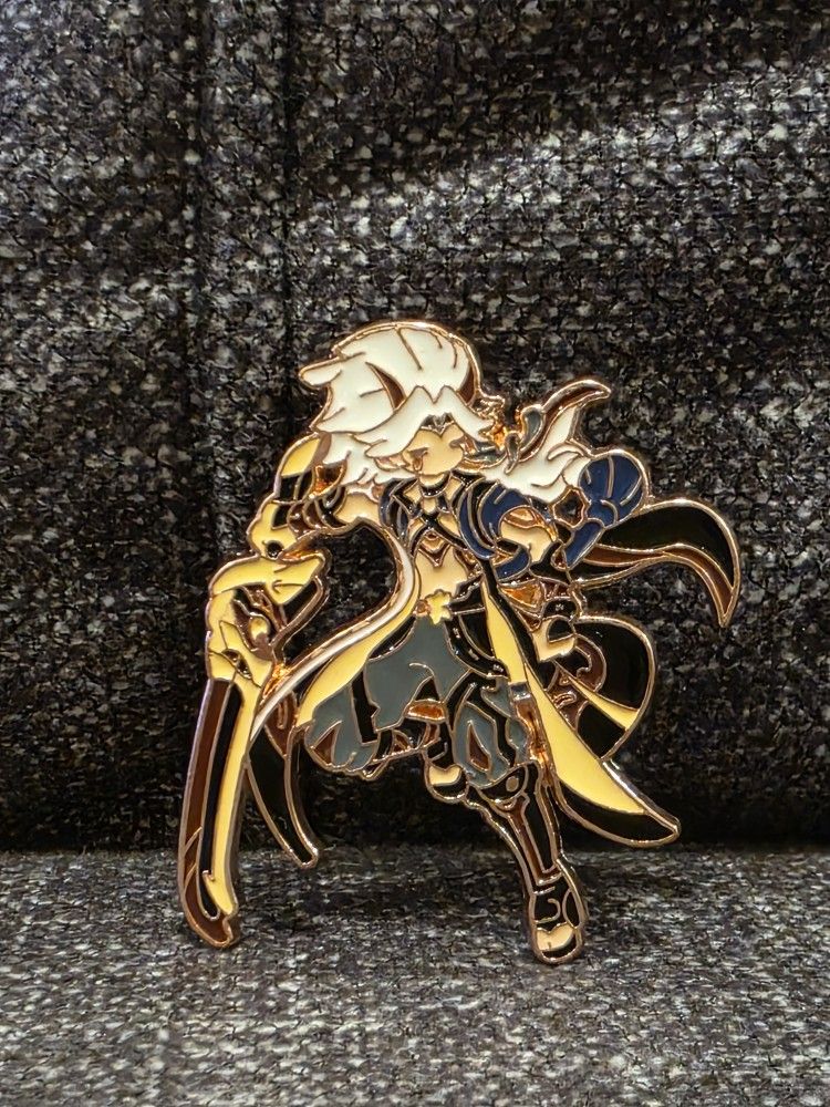 Genshin Impact Brooch Metal Brooch Character Brooch Badge Clothes Decoration Chongyun Hu Tao Raiden Shogun Ningguang Diluc