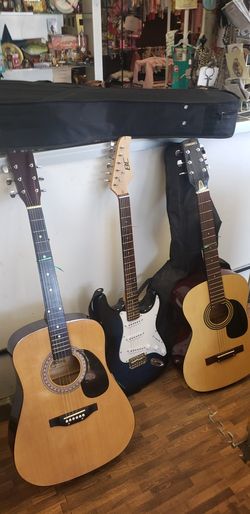 Guitars , Synsonic $85 With Case -burlwood Brand $150