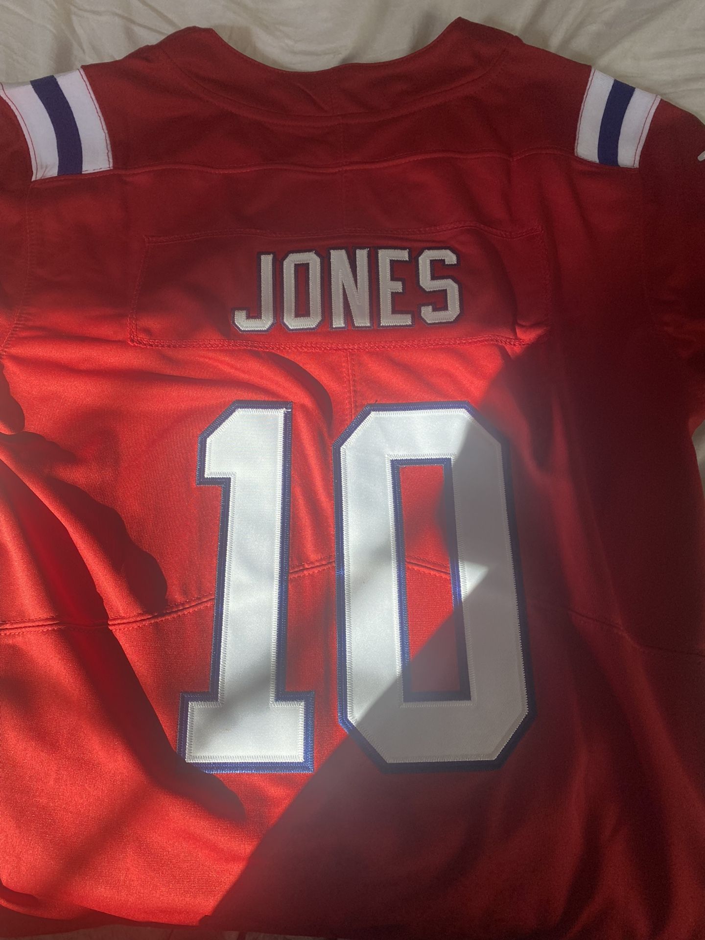 New England Patriots #10 Jones Medium Red Jersey 