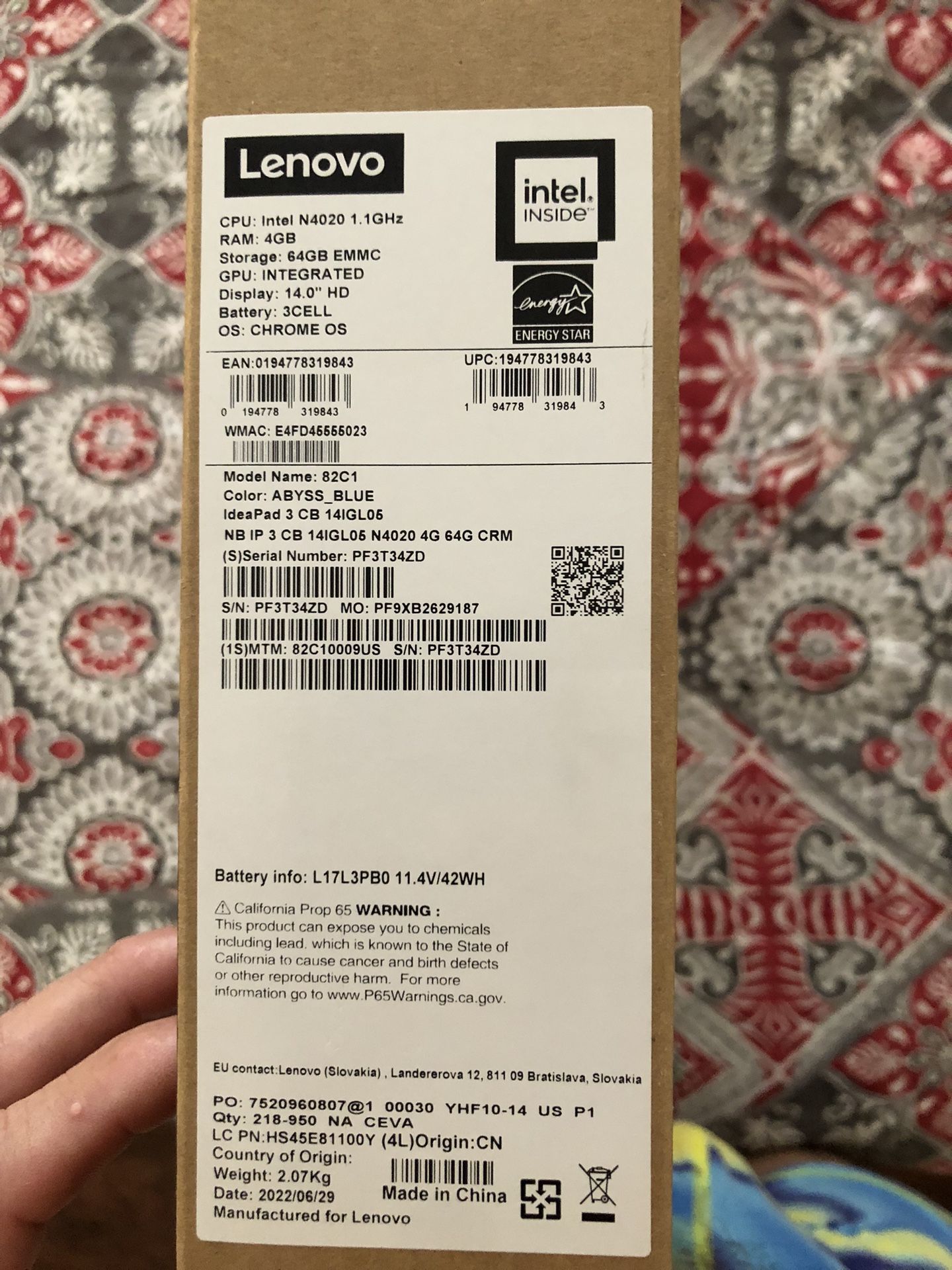 Lenovo Google Chromebook Laptop 