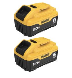 DeWalt 20 V 6AH Battery 2pack