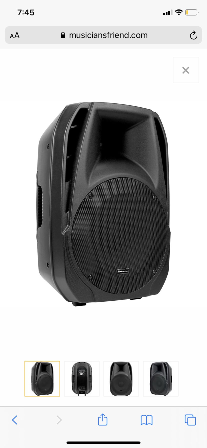 American Audio 15a Powered Loudspeaker Dj