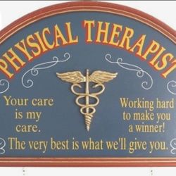 Physical Therapist Wood Sign