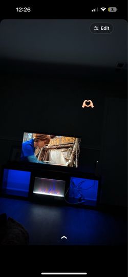 Fireplace tv stand
