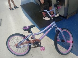20" Girls Purple Satin Bmx bike w/ Front Pegs