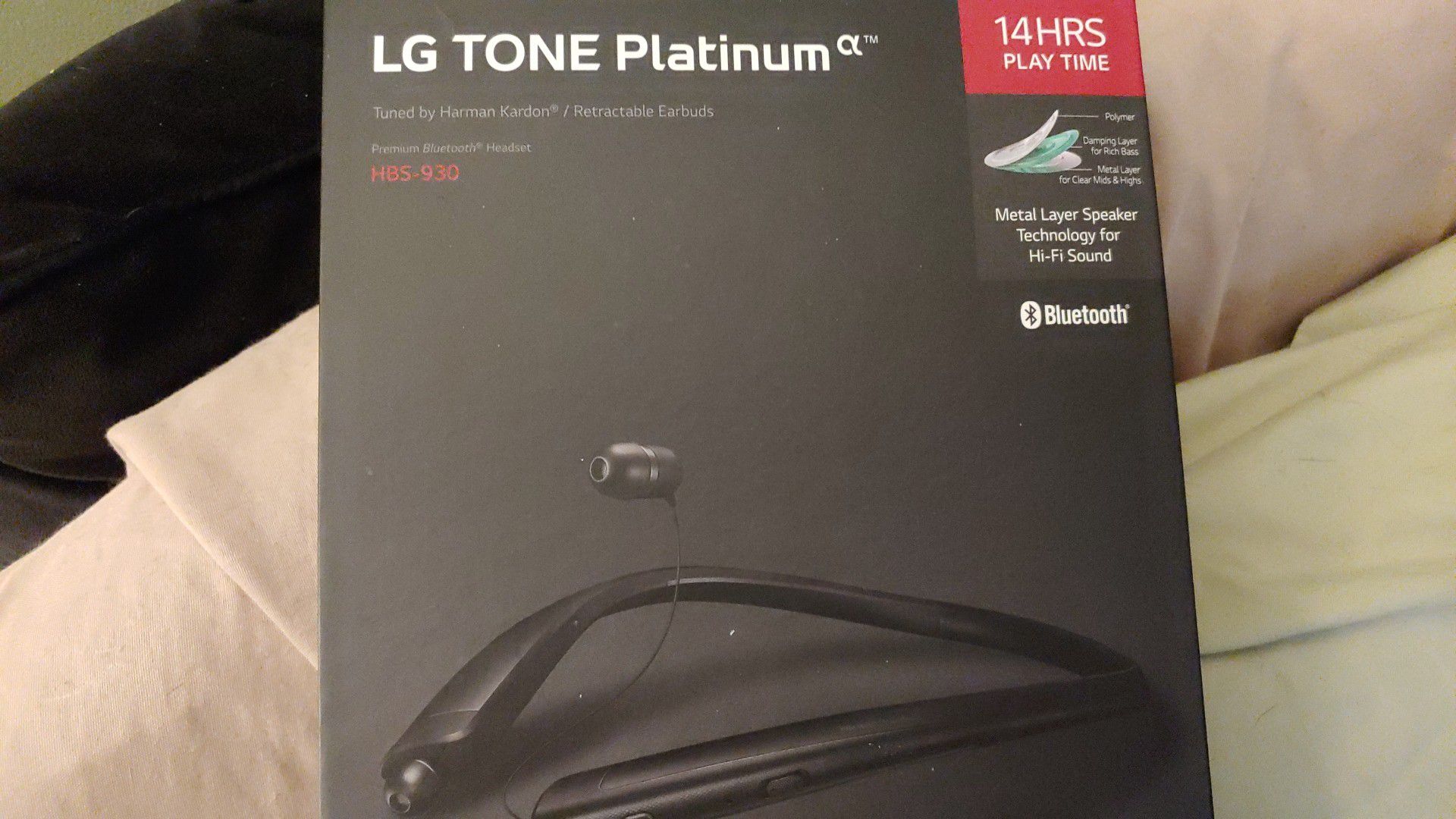 New LG Tone Platinum HBS 930 Bluetooth Headset