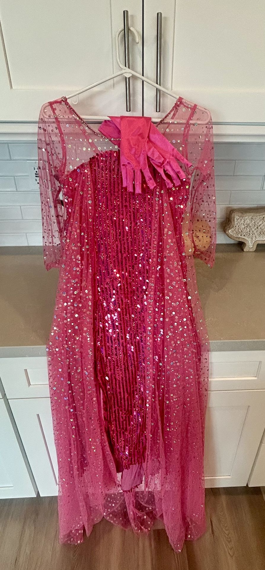 Girls Princess Dress with Gloves Size 10