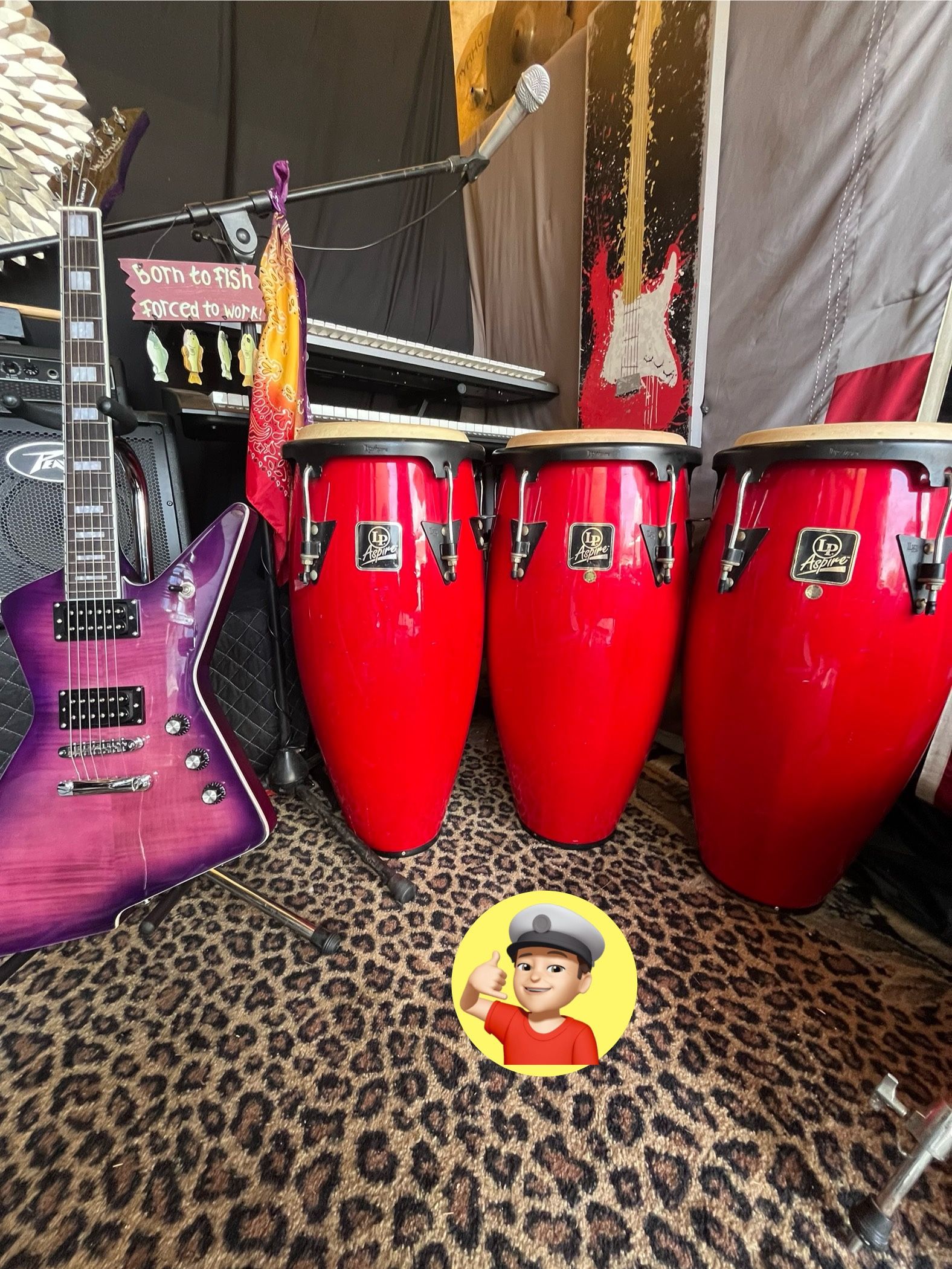 π₯ 3 Matching LP Aspire Conga Drum Set