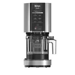 Ninja Creami Ice Cream Maker, 2 Pint (1.2 qt.) Container and Lid Silver Stainless Steel