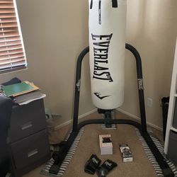 Elite Everlasting Punching bag and stand 