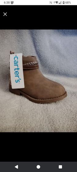 Carter's Toddler Girl Glitter Braid Boots Size 8 toddler