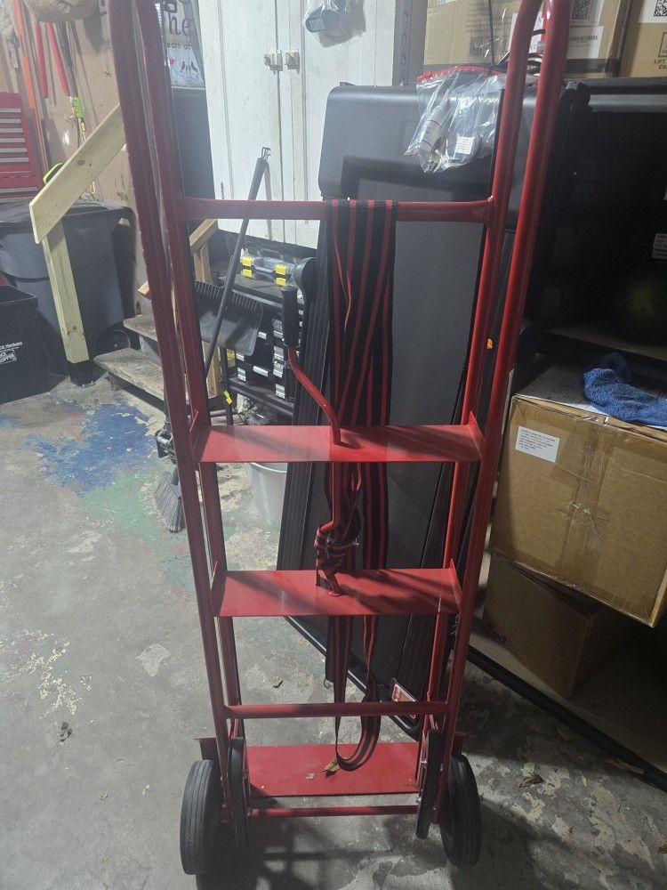 Red Dolly Hand Truck New 2 Wheel Load Capacity 750 Lb # 689