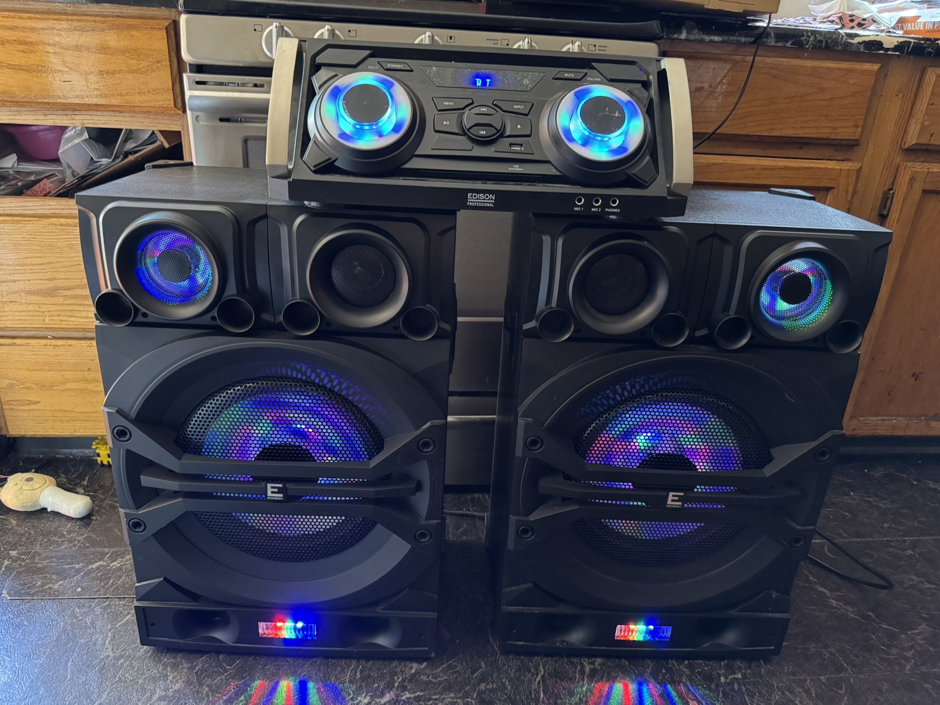 Edison Proffesional Bluetooth usb aux Speaker home audio system