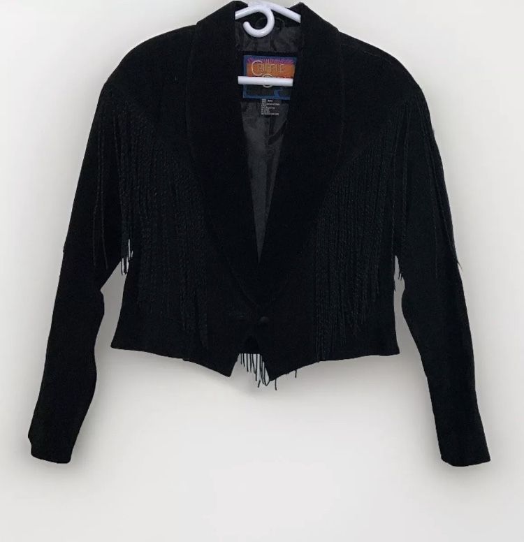 Genuine Leather Cripple Creek Fringe Jacket Women’s Size XL