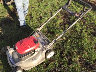 Honda harmony hrt215 self propel lawn mower