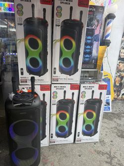 Bluetooth Big Party Speaker With 2 Microphones 