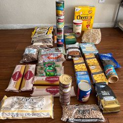 NOT FREE NOT EXPIRED All Coffe,Almond,Beanut Butter, Cereal, Oatmeal,Dried Food& Food Cans for 15$