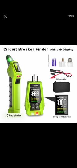 Tadeto Circuit Breaker Finder Tool with Outlet Tester