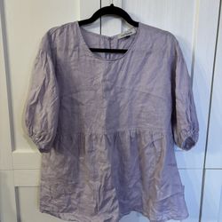 Lilac Maternity Blouse