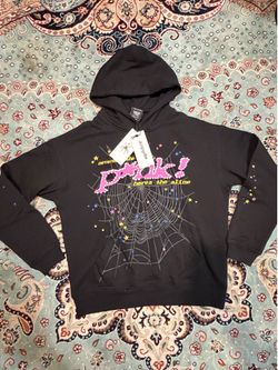 Black spider hoodie size s,