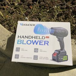 Leaf Blower Cordless 21 V Handheld Comes With 2 Batteries! Brand New
