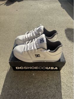 DC Pure White Mens Shoes - 9