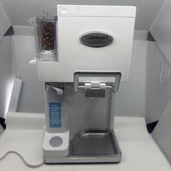 Cuisinart ICE-45 Mix It In Soft Serve Ice Cream Maker White TESTED See photos