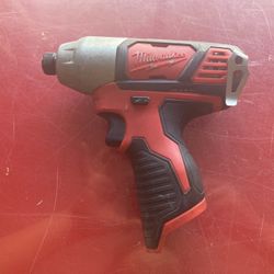 Milwaukee M12 12v Lithium-Ion Cordless 1/4” Hex Impact Drill (Tool Only)