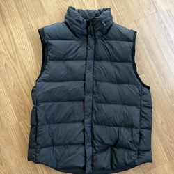 James Pearse Black Yosemite Vest Large 