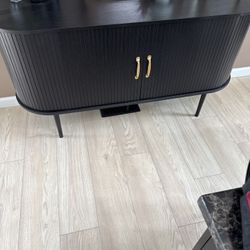 Modern Black Accent Cabinet / Sideboard – Like New (3-4 Months Old)