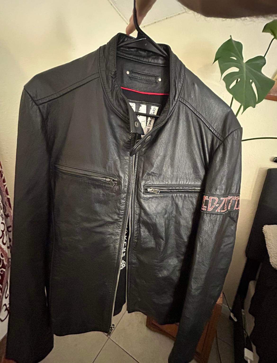 Vintage 90s Leather Led Zeppelin Jacket