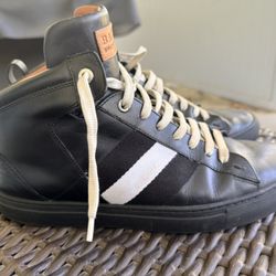 BALLY Hedern High-Top Leather Sneakers 10.5 