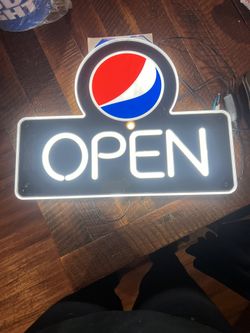 Open Pepsi Sign