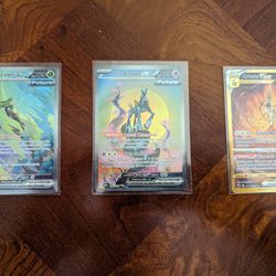 Iron Crown, Iron Leaves And Arceus VStar NM/Mint