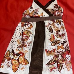 $10 Girls 16 Butterfly Halter Dress
