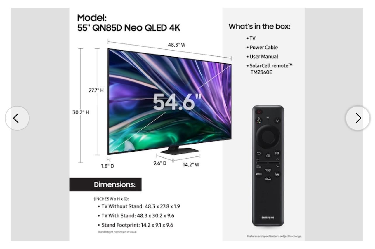 Samsung 55" Class Neo QLED 4K QN85D