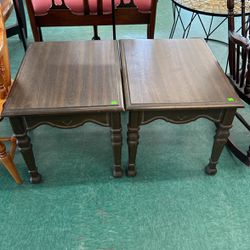 (2) Brown Coffee End Tables 
