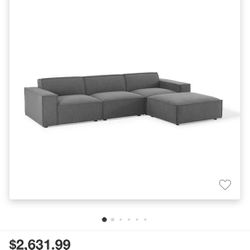 Modway Restore 4-Piece Sectional Sofa - Gray