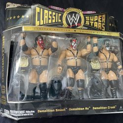 WWE Classic Super Stars Demolition 3Pack + The Brain Busters Lot