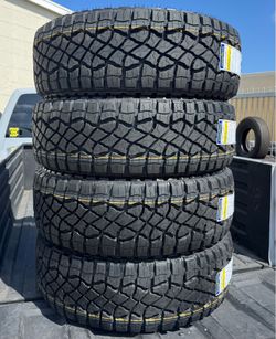 4 NEW GOODYEAR LT 285/70/17 MUD TERRAIN TIRES $845 CASH TOTAL‼️ FREE INSTALLATION‼️
